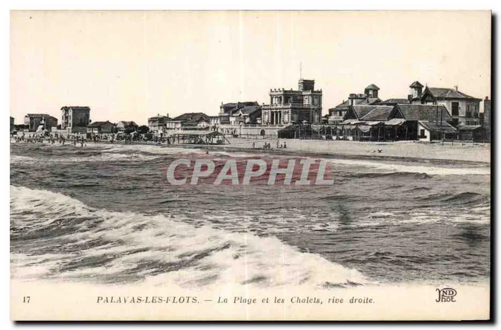 Palavas-les-Flots — Die Strände und Chalets, rechte Seite — Imp. Créteil et Cie - Vorderseite
