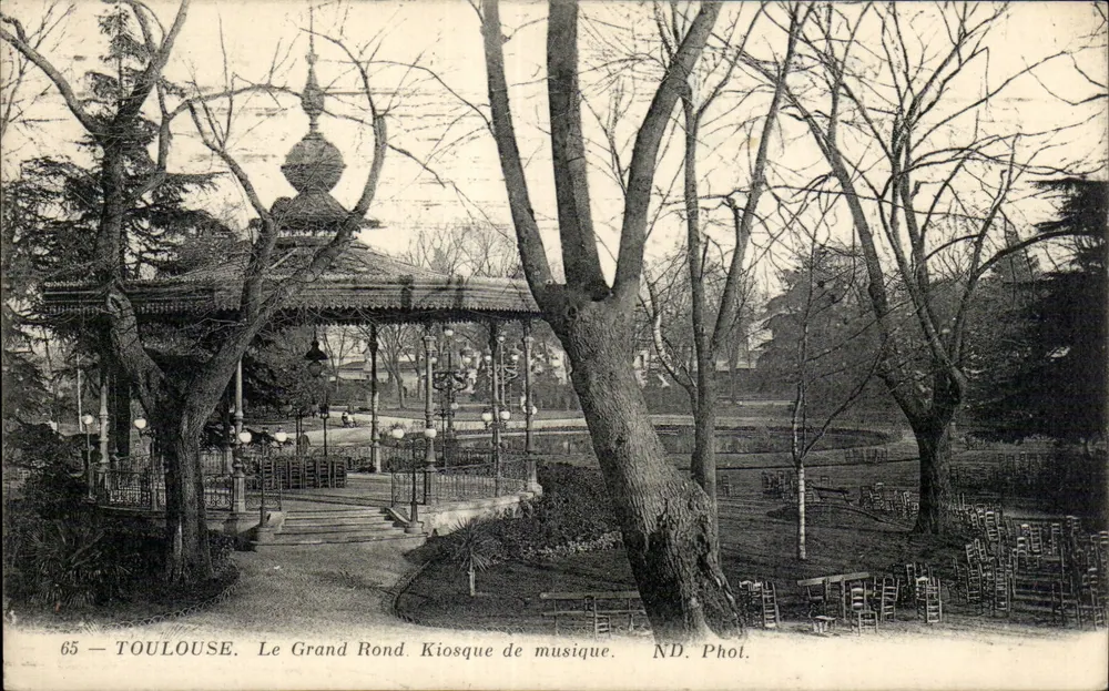 Toulouse — Le Grand Rond. Musikkiosk — ND. Fot. - Vorderseite