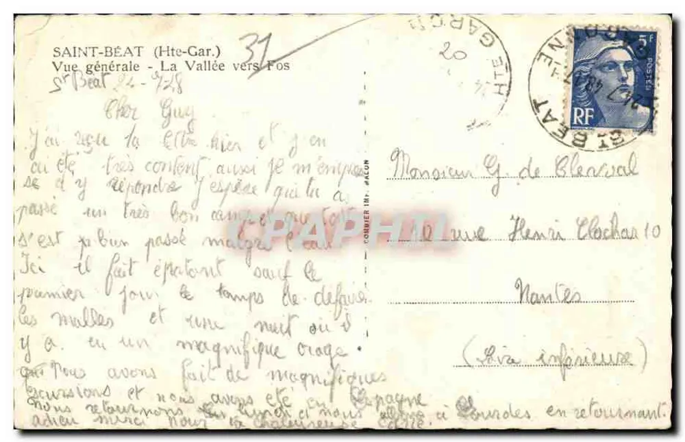Saint-Beat (Haute-Garonne) — Vista general - La Vallée hacia Fos — editor 'Cirije' - Reverso