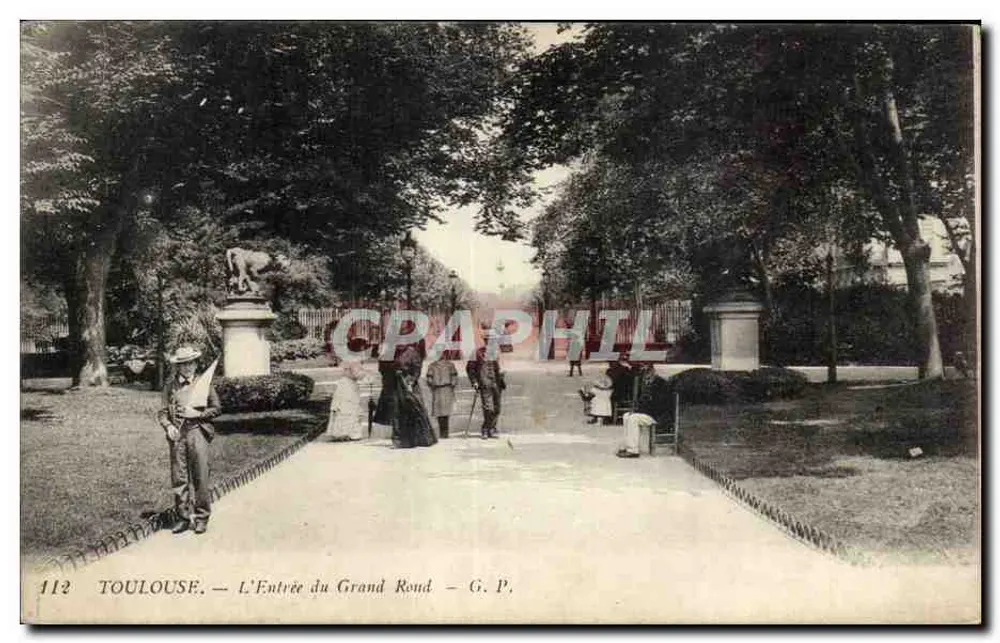 Toulouse — Eingang zum Grand Rond — G. P. - Vorderseite