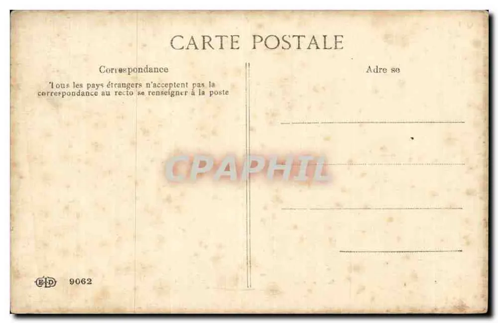 Primero de Abril — Pescado en la parrilla — Editor E.P.D. n° 9062 - Reverso