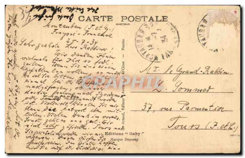 Toulouse — Les Ponts Jumeaux — Éditeur Arnaud, n° 173 - Verso