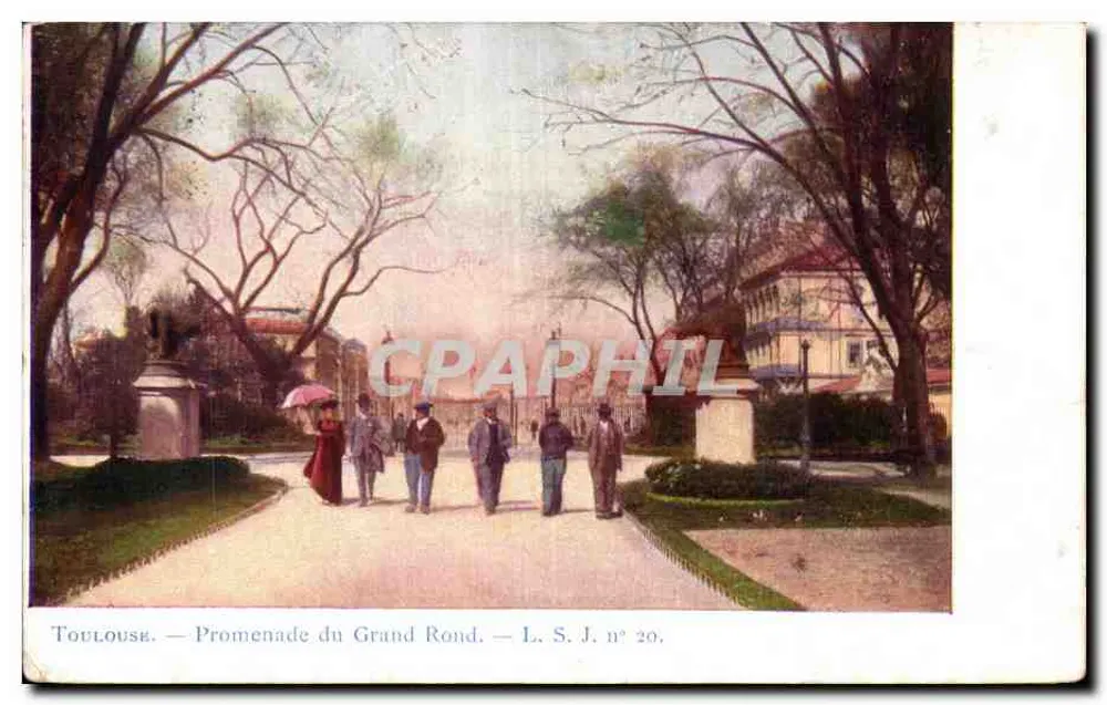 Toulouse — Promenade du Grand Rond — L. S. J. n° 20 - Vorderseite