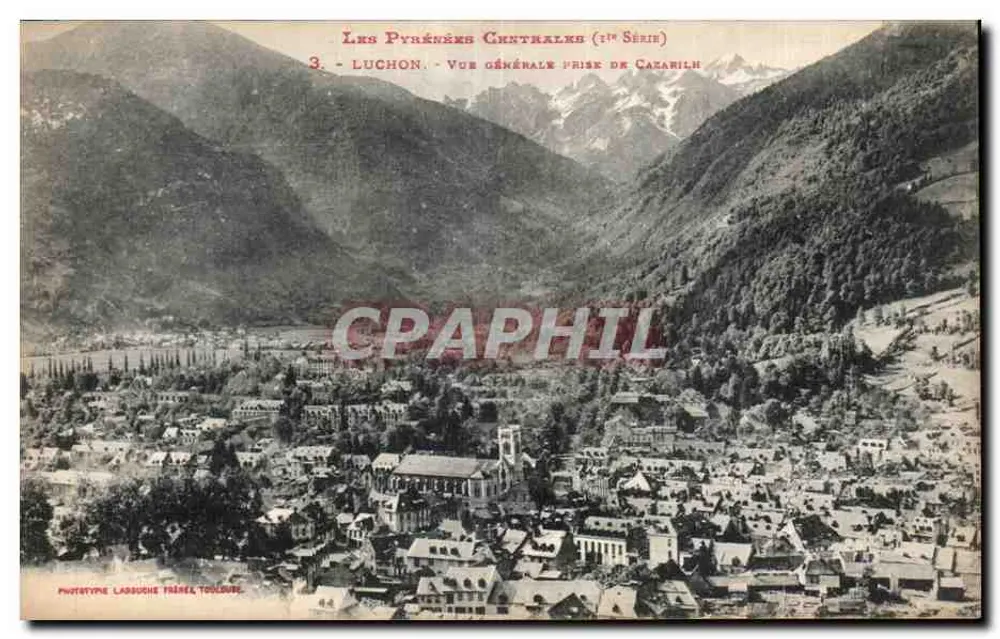 Luchon — Allgemeiner Blick von Cazanilh — Phototype Lassuche Frères, Toulouse - Vorderseite