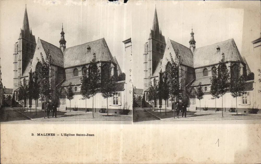 Malines — Ansicht der Kirche Saint-Jean — Ansichtskarte Nummer 3 - Vorderseite