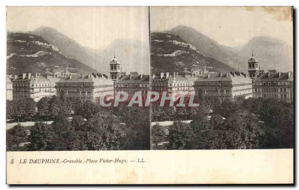 Grenoble - Place Victor-Hugo — LE DAUPHINÉ, Verlag LL, n°5 - Vorderseite