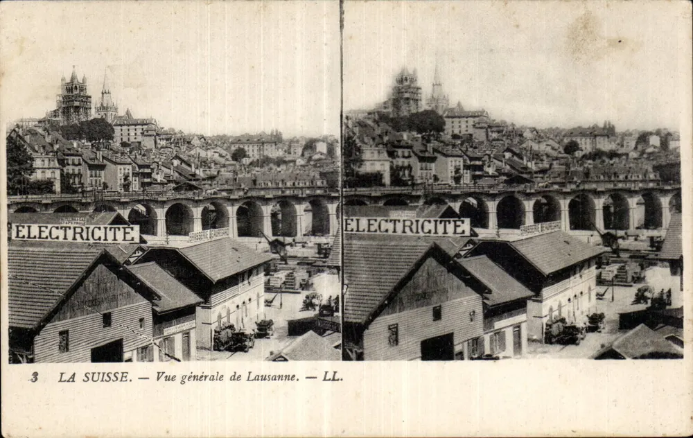 Schweiz — Allgemeiner Blick auf Lausanne — LL. - Vorderseite