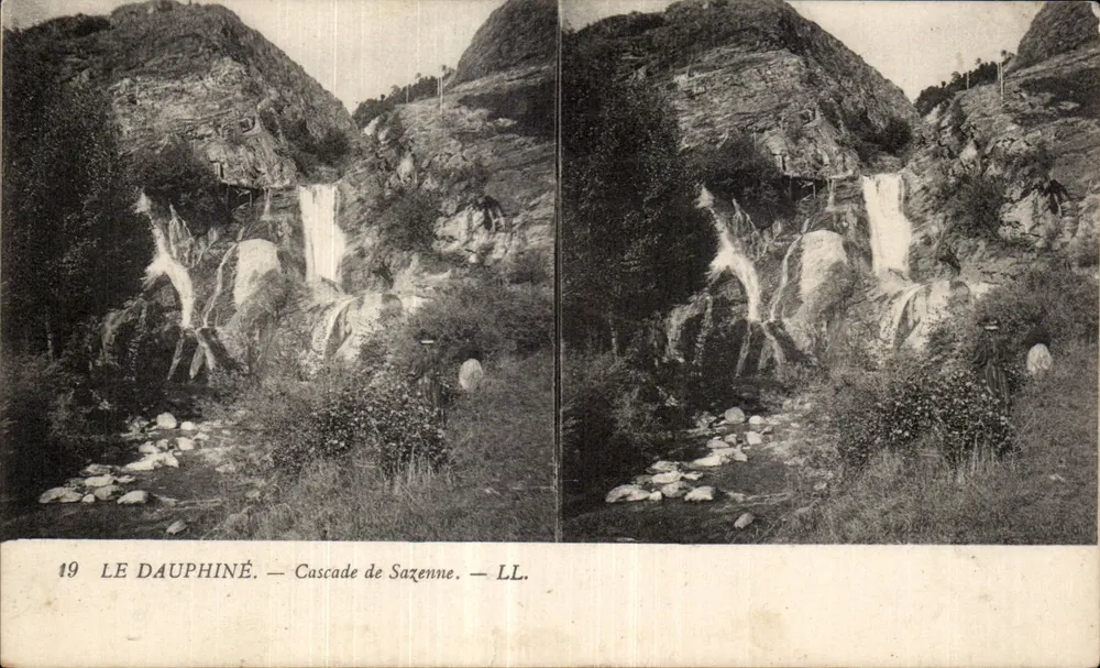 Das Dauphiné — Wasserfall Sazenne — LL. n°19 - Vorderseite