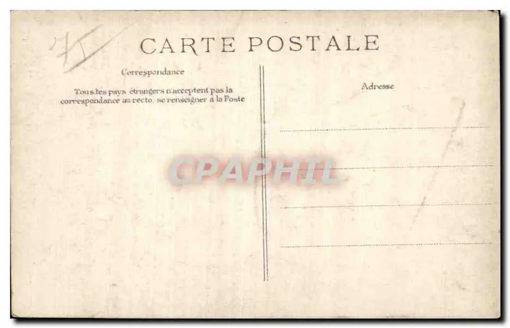 Flut der Seine — Paris - Rue de l'Université — Verlag C.D.P. - Rückseite