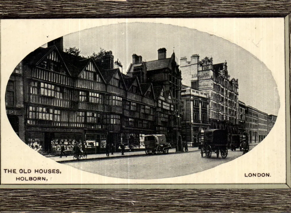Die alten Häuser, Holborn — London — Verlag unbekannt, Seriennummer nicht sichtbar - Vorderseite