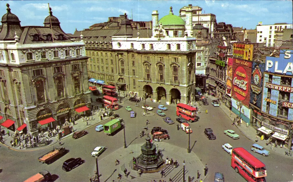 Piccadilly Circus — Londres — The Photographic Greeting Card Co. Ltd. n°183 - Frente