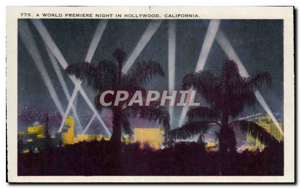 Welturaufführungsnacht in Hollywood — Hollywood Bowl — Nachtszene - Vorderseite