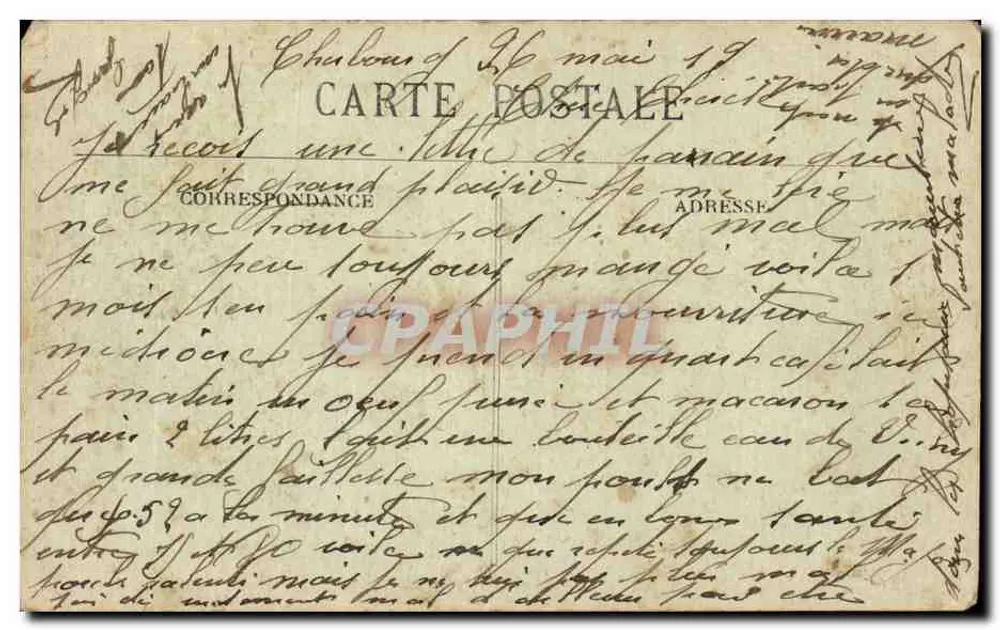 Der Schlachtschiff der Flotte « République » — unterwegs, rauchend — Verlag Collection F. & Cherbourg - Rückseite