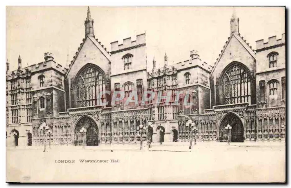 Westminster Hall — London — Verlag nicht sichtbar - Vorderseite