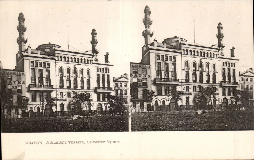 LONDON — Alhambra-Theater, Leicester Square — Verleger nicht sichtbar - Vorderseite