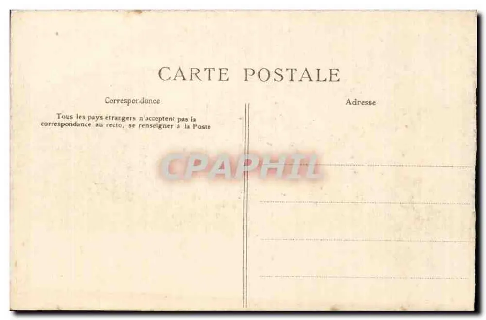 Cauterets — Chemin de la Raillière — unbekannter Verlag, Seriennummer 11 - Rückseite