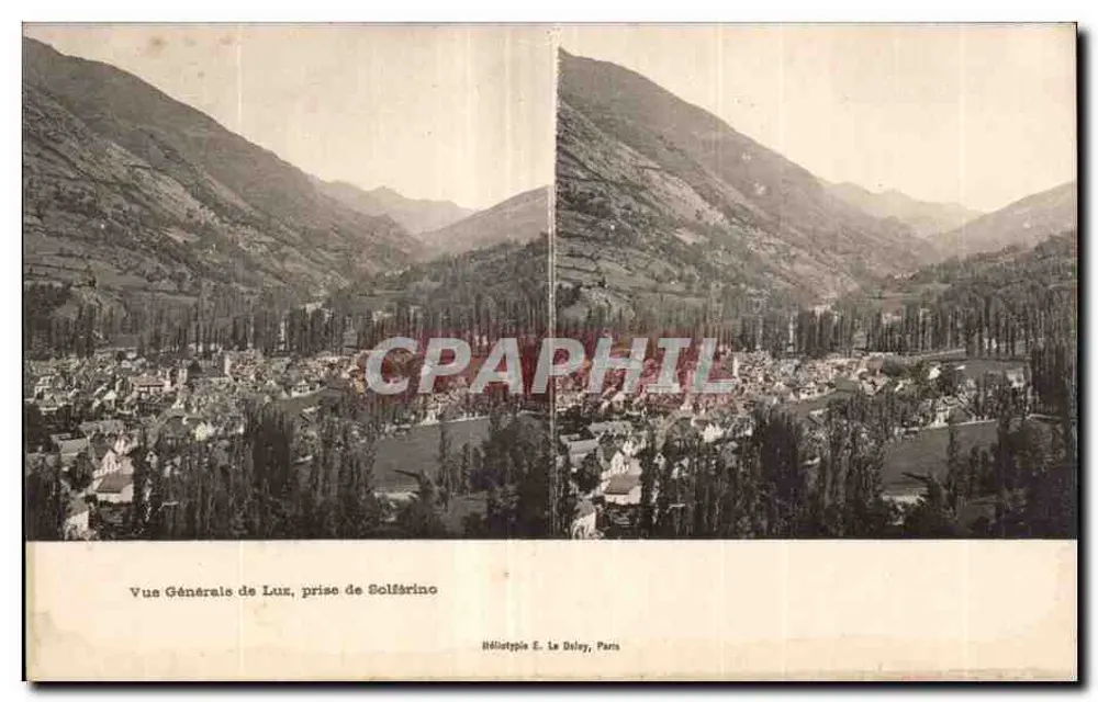 Allgemeiner Blick auf Lux, aufgenommen von Solférino — Héliotypie E. Le Dely, Paris - Vorderseite