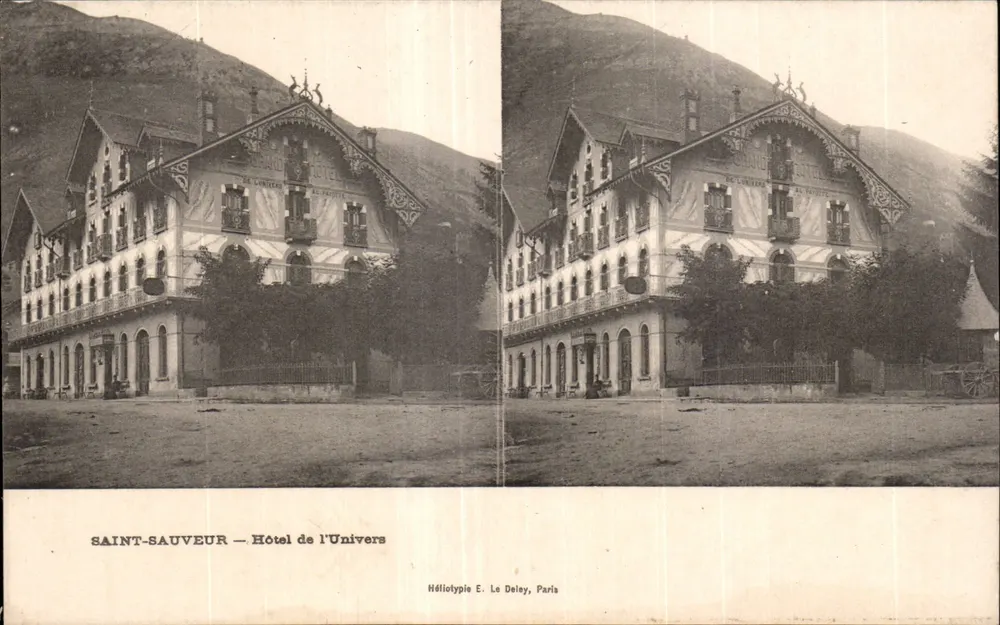 Saint-Sauveur — Hotel de l'Univers — Heliotypie E. Le Deley, Paris - Vorderseite