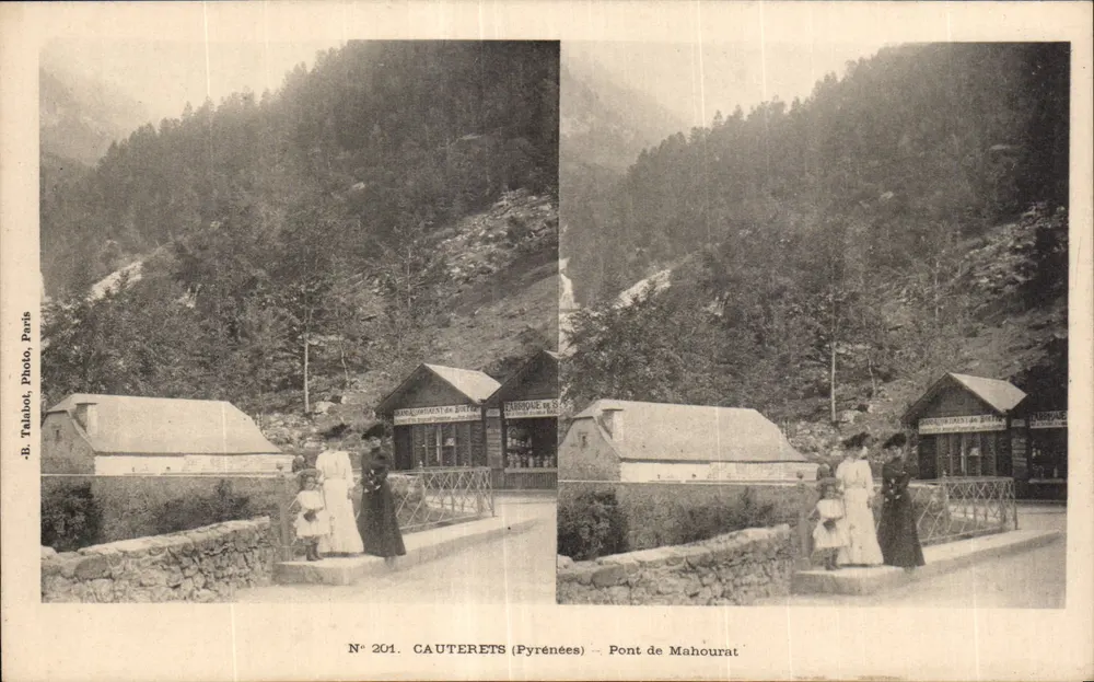 Cauterets (Pyrénées) — Brücke von Mahourat — B. Telabot, Paris, N° 201 - Vorderseite