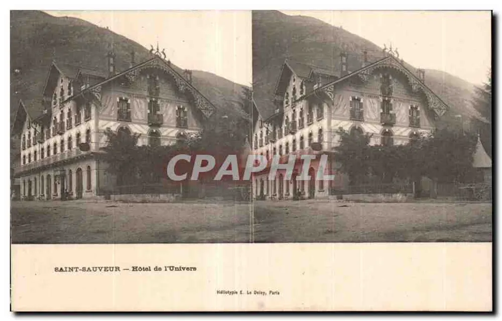Saint-Sauveur — Hotel de l'Univers — Heliotype E. Le Deley, Paris - Vorderseite