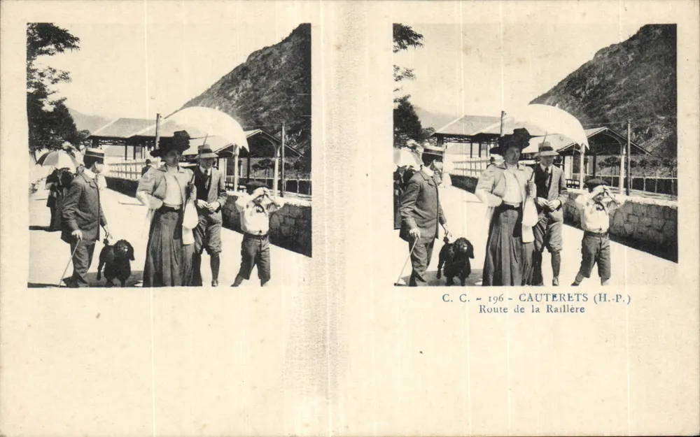 Cauterets (H.P.) — Route de la Raillière — C.C. n° 196 - Vorderseite