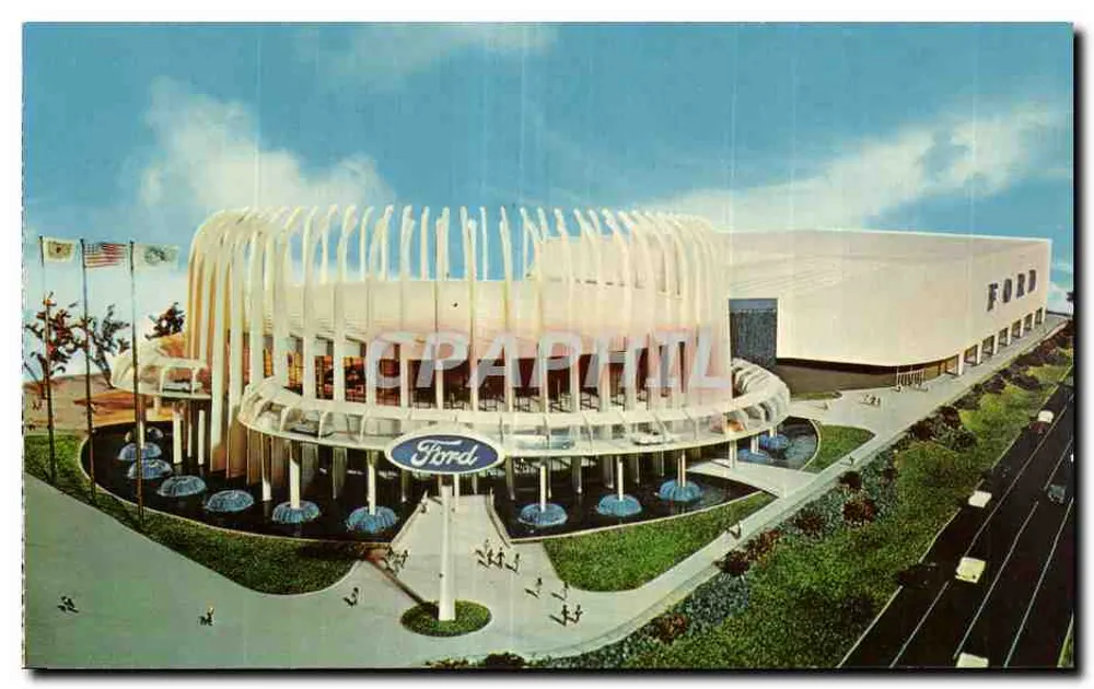 Ford Motor Company Pavillon — New York World's Fair 1964-1965 — UNISPHÈRE - Vorderseite