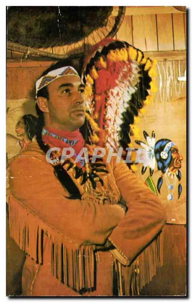 Max 'Oné-Onti' Gros Louis — Großer Häuptling der Huron-Indianer — Verlag: Reclame des Forges, Québec - Vorderseite