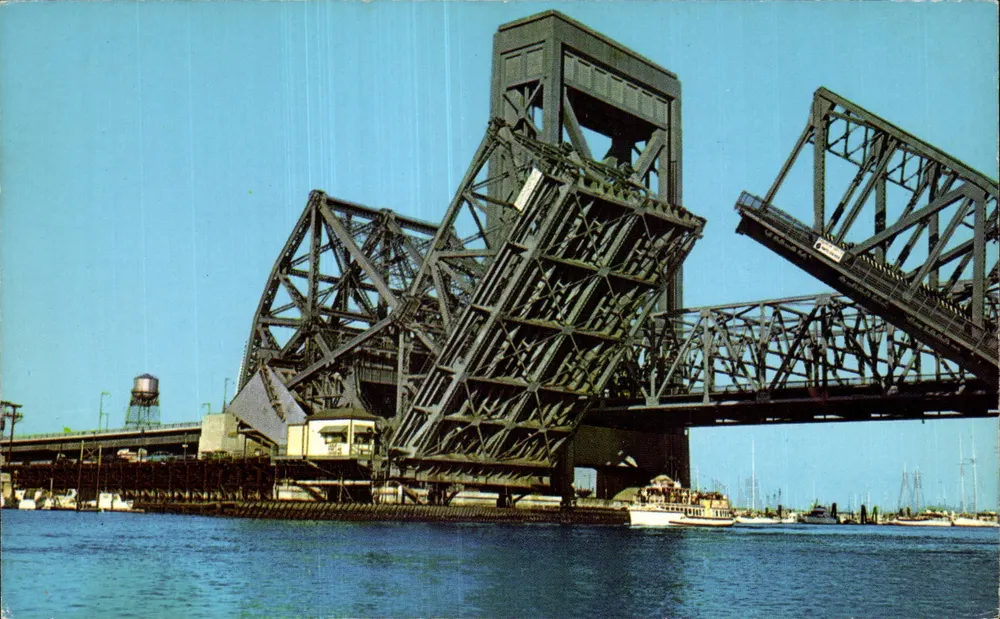 Ponte basculante — Long Beach, Califórnia — Western Publ. & Nov. Co. - Frente