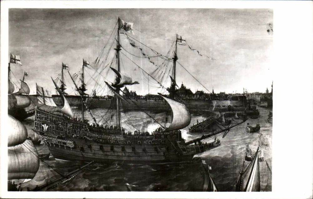 Chegada de Frederico V de Palitz a Vlissingen — detalhe — Frans Halsmuseum, Haarlem - Frente