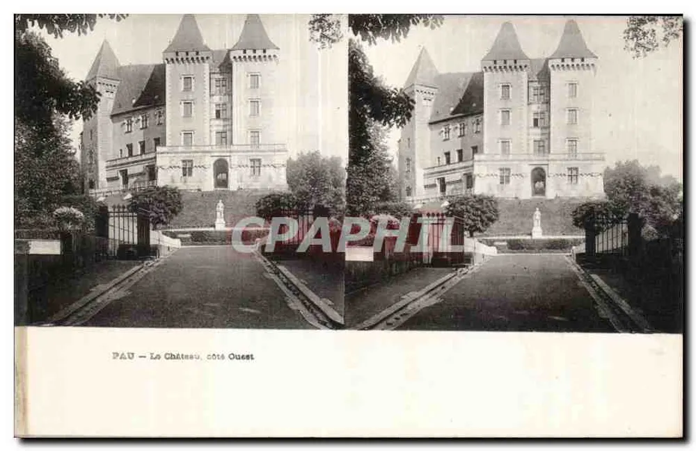 Pau — Das Schloss, Westseite - Vorderseite