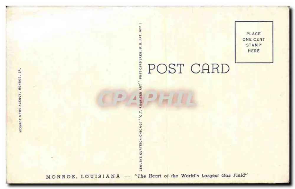 Primeira Igreja Presbiteriana, Monroe, La. — Monroe News Agency, n° 48871-N - Verso