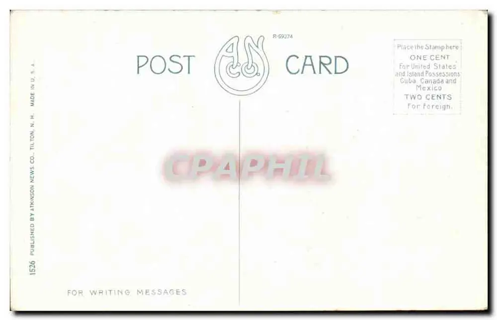 The Bretton Arms, Bretton Woods, White Mountains, N.H. — Verleger Atkinson News Co., Tilton, N.H. - Rückseite