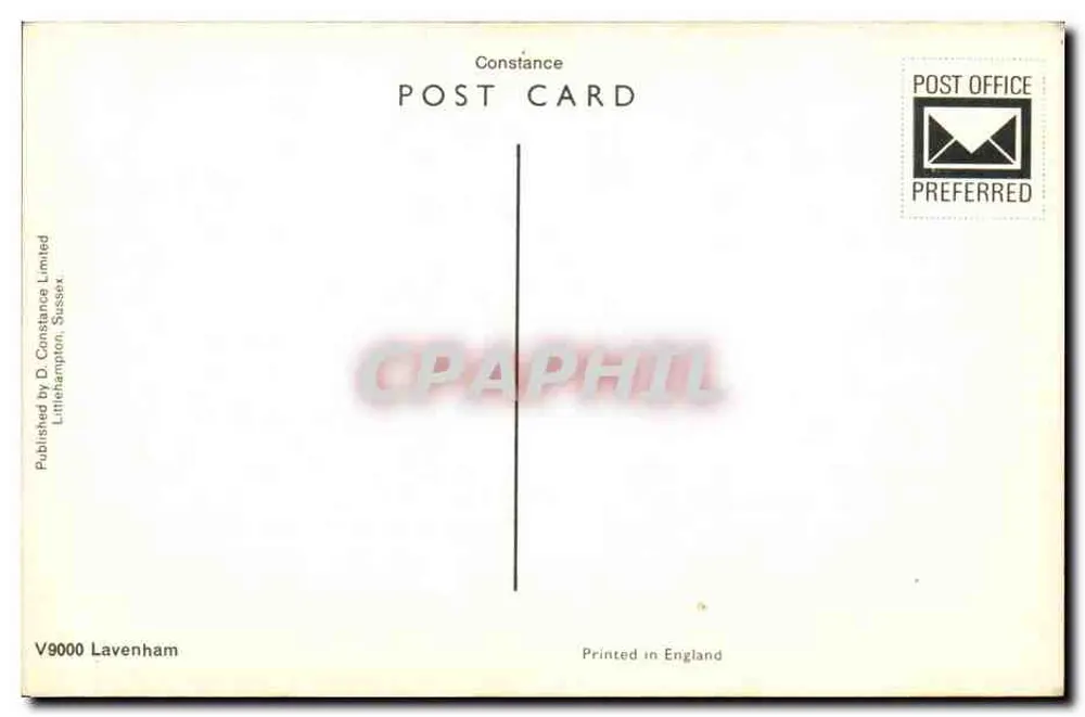 Post Office and Crooked House, High Street, Lavenham — Farbfoto von B. O. Sewell - Rückseite