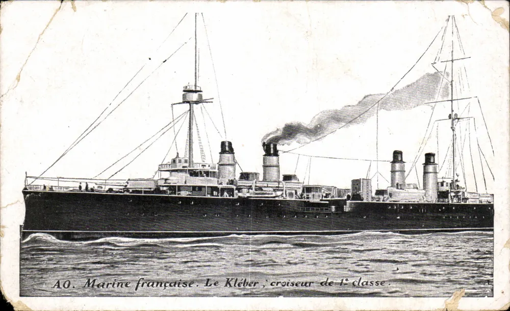 Le Kléber — croiseur de 1ère classe — Marine française — éditeur A.O. - Vorderseite