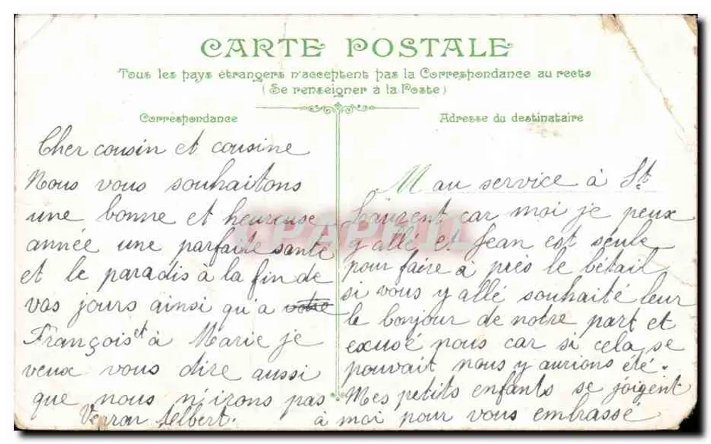 Le Kléber — croiseur de 1ère classe — Marine française — éditeur A.O. - Rückseite