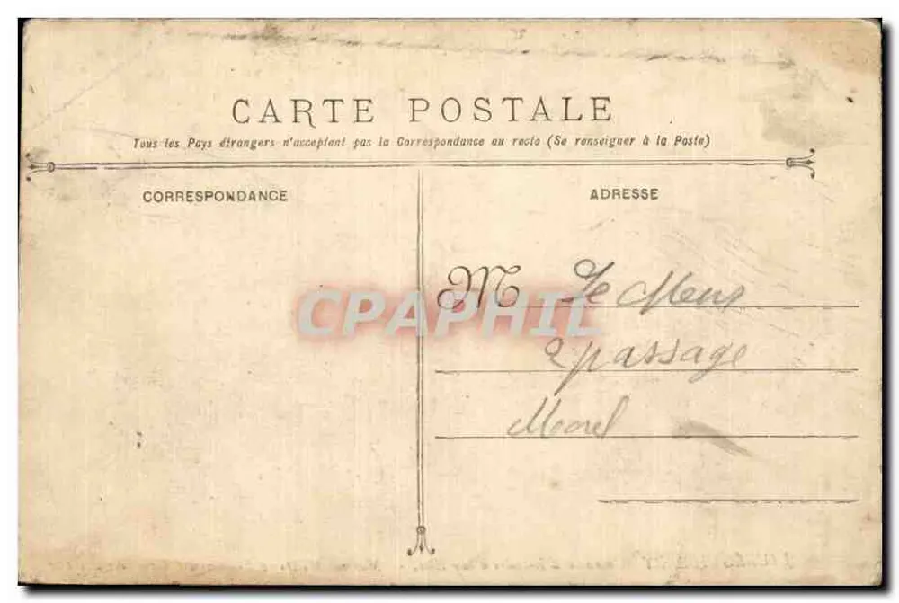 Cuirassé Jauréguiberry — navire de l'escadre à tourelles de la Marine Militaire Française (Guerre 1914-1918) — éditeur Jauréguiberry - Rückseite