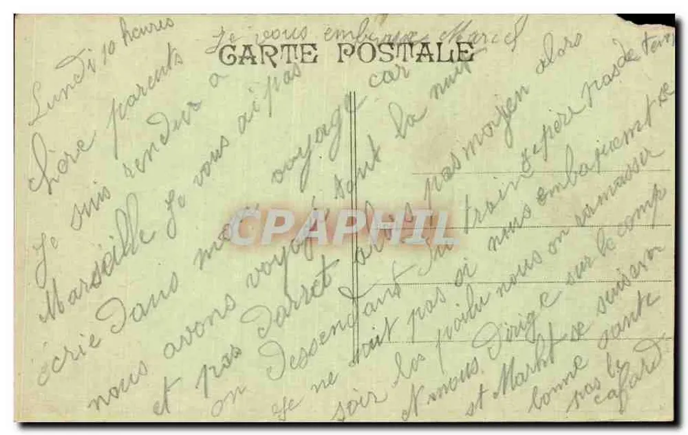 Admiral LATOUCHE-TRÉVILLE — Französischer Liner der Chargeurs Réunis — Durch schwere See - Rückseite