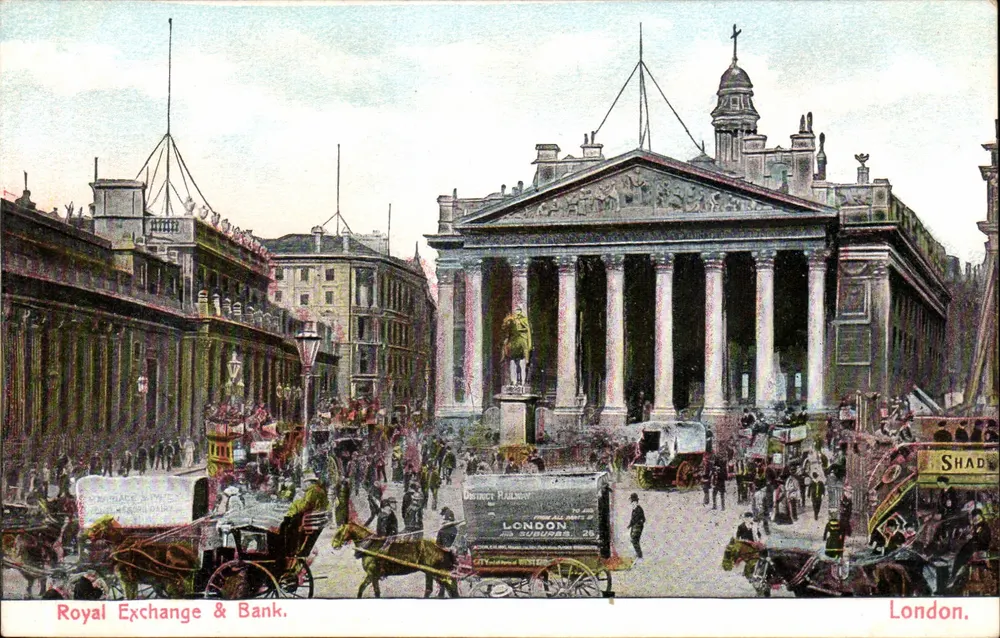 Royal Exchange & Bank — Londra — Shady - Recto