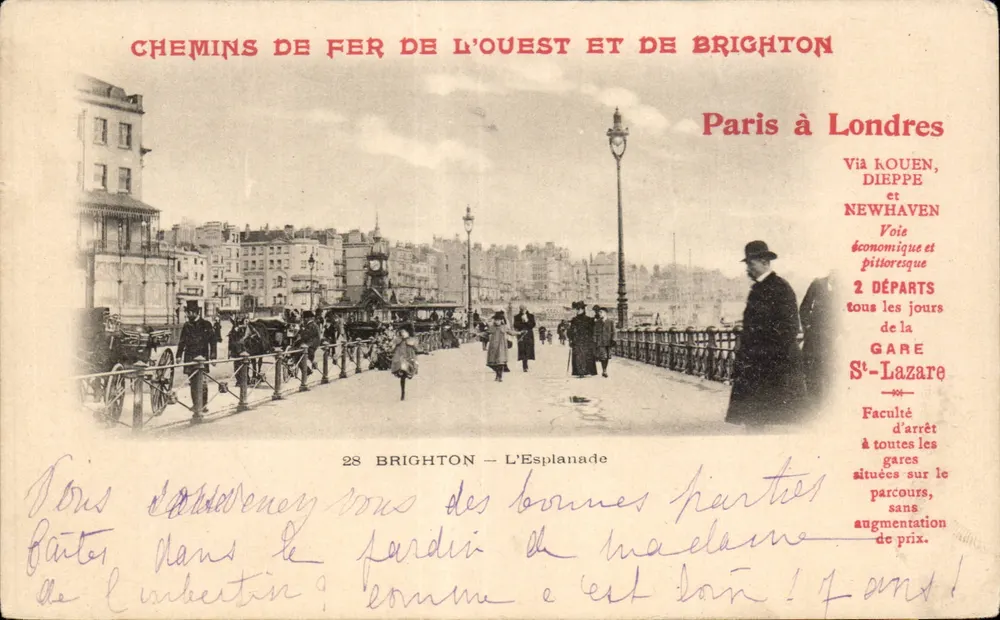Brighton — Die Esplanade — West- und Brightonbahn - Vorderseite