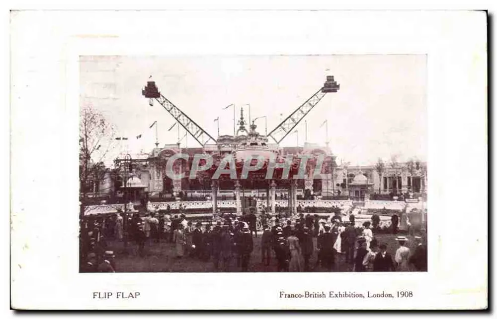 Franco-British Exhibition, London — attraction FLIP FLAP — éditeur BONNETT & BIRNALL P.A. (L.D.H. CHEPSEY, E.C.) - Anverso