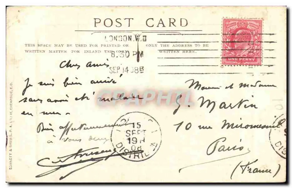 Franco-British Exhibition, London — attraction FLIP FLAP — éditeur BONNETT & BIRNALL P.A. (L.D.H. CHEPSEY, E.C.) - Reverso
