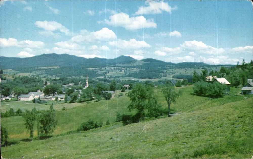 Vista panorâmica de Hunter, N.Y. — editor Ticknor Bros. Inc. Boston - Frente