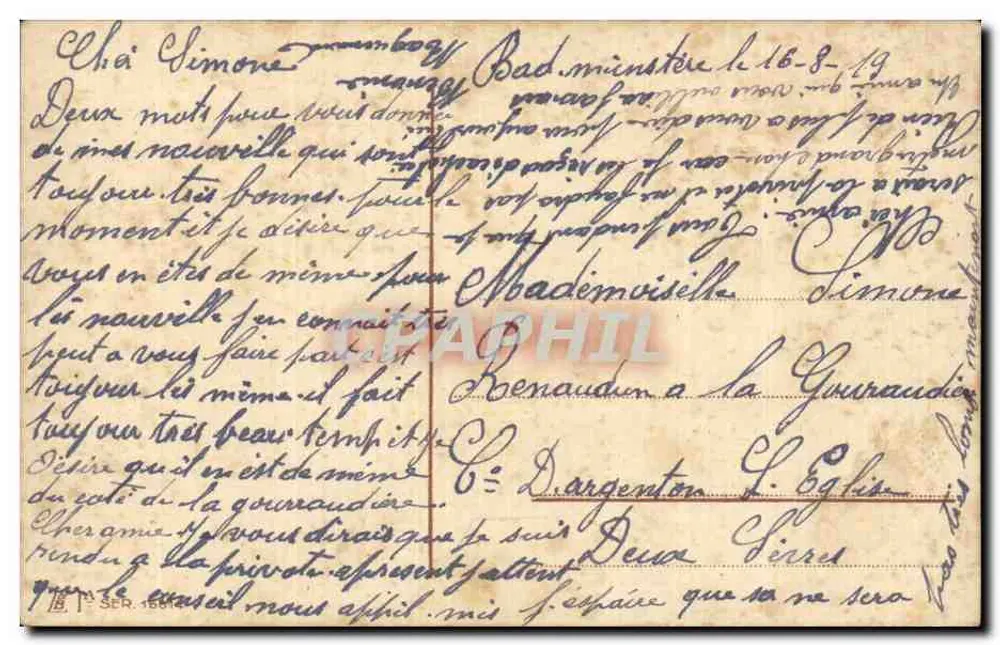 नौसेना युद्ध — दो जहाज लहरों में आग में — एच. स्ट्यूमैन, 1914 - पीछे