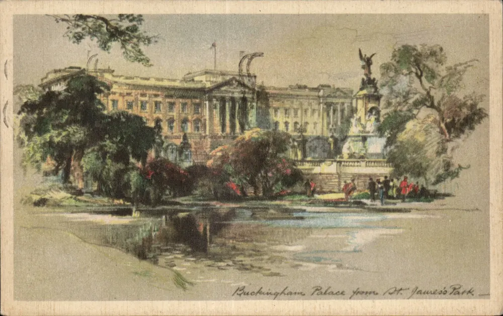 Buckingham Palace von St. James's Park — Tuck's Post Card Series - Vorderseite