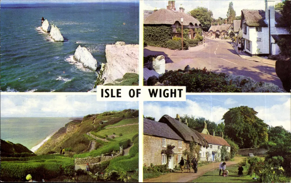Ilha de Wight — Vista panorâmica — The Needles, Calbourne, Old Village, Shanklin - Frente