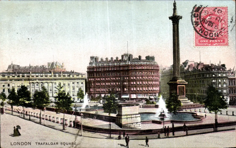 Londres - Trafalgar Square — editor E.F.A. série 521 - Frente