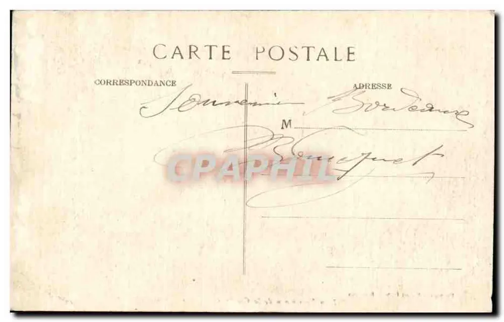 Der Dampfer « Formosa » — Cie des Chargeurs Réunis — Phototypie Marcel Delbey, Bordeaux, n°347 - Rückseite