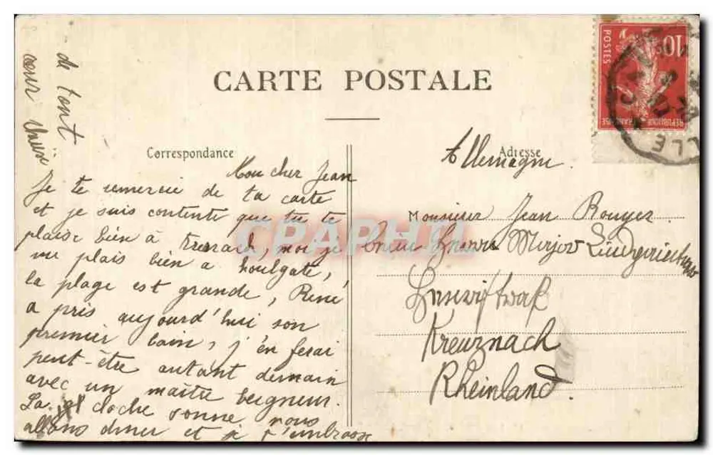 Die KÜSTEN des KANALS — Welleneffekt weit draußen — Coll. A.P. n°12 - Rückseite