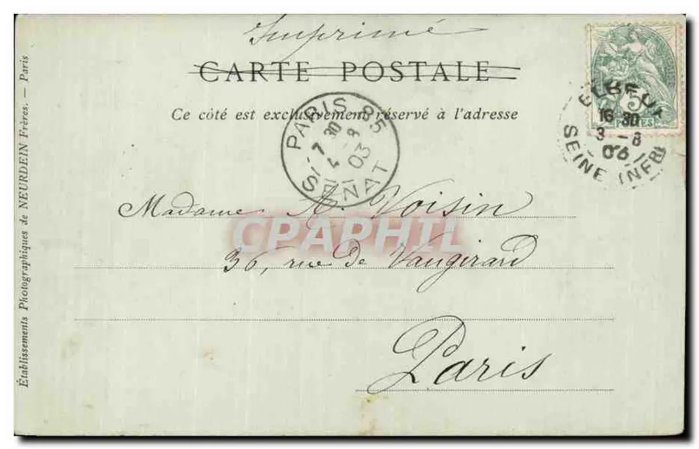 Le Havre — Der Anse der Lotsen und das Museum — Collection ND Phot - Rückseite