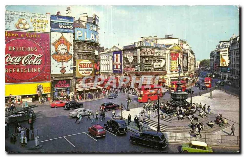 Piccadilly Circus — Londres — editor Piccadilly Circus, Londres, n° PTB025 - Frente